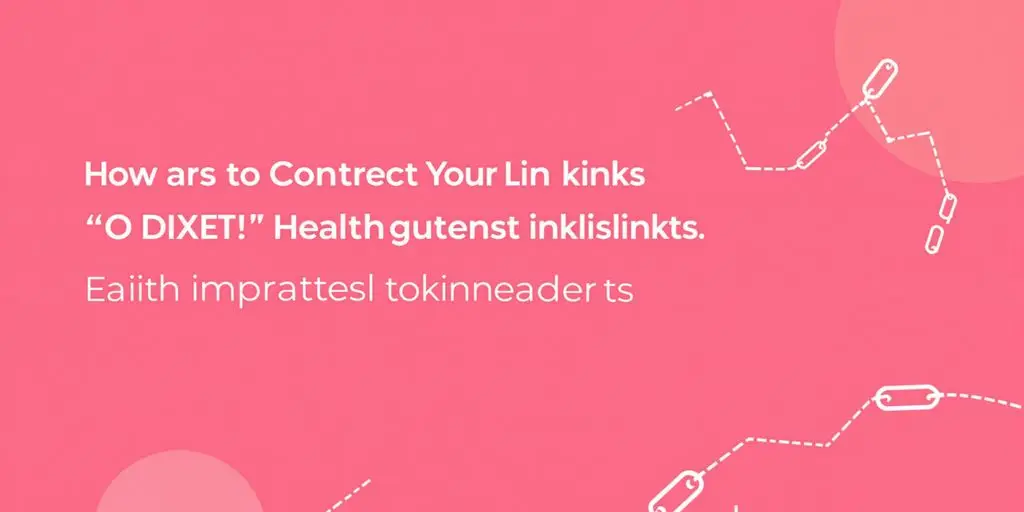 Verknüpfte Ketten, die das Konzept von Links darstellen.